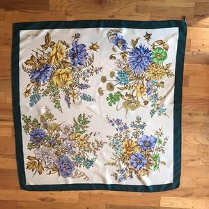 Fortnam and Mason botanical silk print scarf